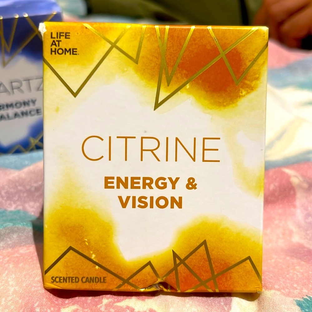3 for $18 candles Life at Home Citrine Energy & Vision  Candle New 5oz